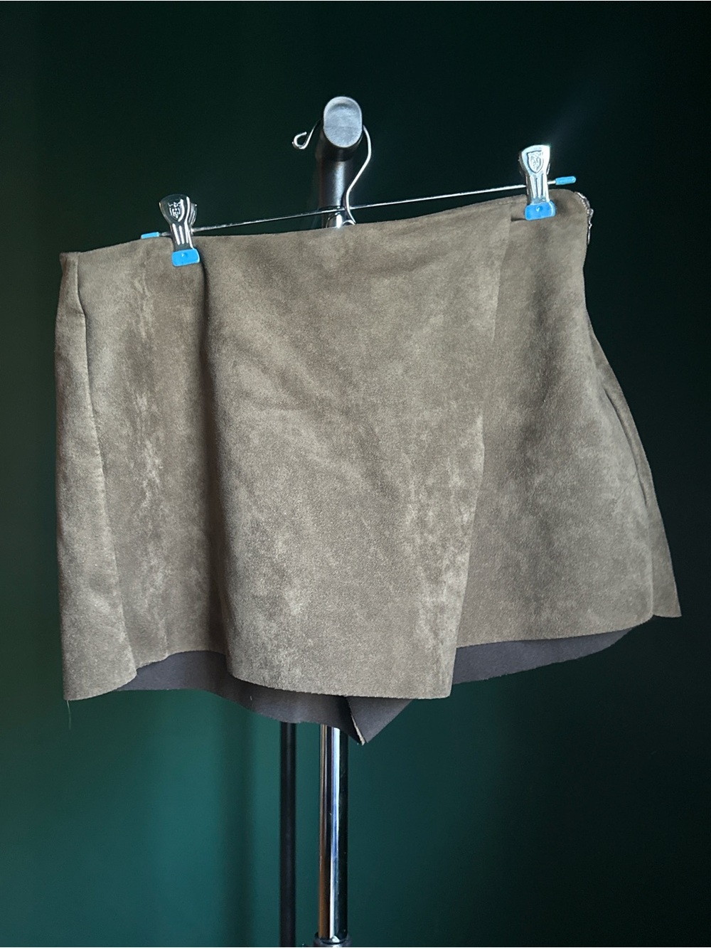 HYFVE Olive Suede-Look Skort